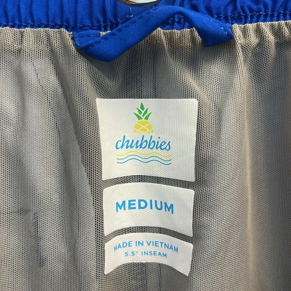 Chubbies Boy’s Striped Swim Trunks Size M with Pockets